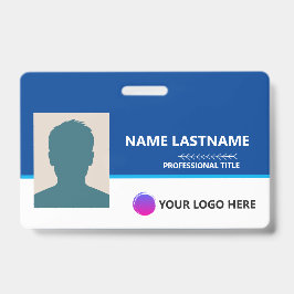 Personalized Employee ID Card - Photo, Barcode, Ausweis