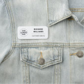 Personalized Employee  with Custom Business Logo Namensschild (Beispiel)