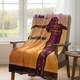 Personalized Empowering Women's Blanket Fleecedecke