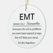 Personalized EMT Definition Keramik Ornament (Links)