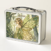 Personalized Enchanted Forest Fairy Metall Brotdose (Rückseite)