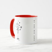 Personalized Engaged Couple Mug Tasse (Vorderseite Links)