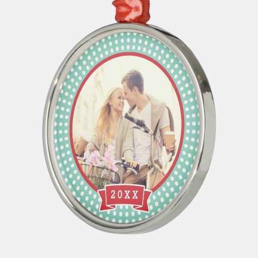 Personalized Engagement Foto von Keepsake Ornament (Links)