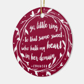 Personalized Engagement Keepsake | Hollyberry Keramikornament (Links)