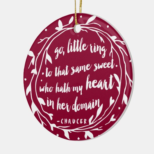 Personalized Engagement Keepsake | Hollyberry Keramikornament (Links)