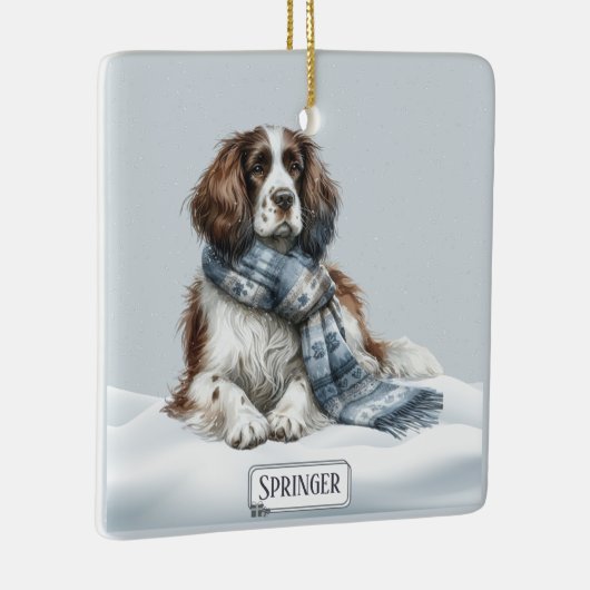 Personalized English Springer Spaniel Ornament (Rechts)