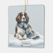 Personalized English Springer Spaniel Ornament (Links)