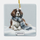 Personalized English Springer Spaniel Ornament (Vorderseite)