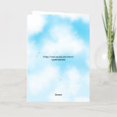 Personalized Entangled Hearts Valentine Card       Karte (Rückseite)