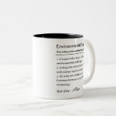Personalized Environmental Engineer Definition Zweifarbige Tasse (VorderseiteRechts)