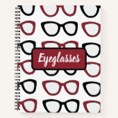 Personalized Eyeglasses Spectacles Optician  Notizblock (Vorderseite)