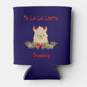 Personalized Fa La La Llama Christmas Dosenkühler (Vorderseite)