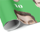 Personalized Face 10th 20th 30th 40 Birthday Party Geschenkpapier (Rolleneckpunkt)