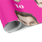 Personalized Face 10th 20th 30th 40 Birthday Party Geschenkpapier (Rolleneckpunkt)