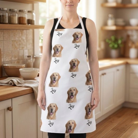 Personalized Face and Name Apron, Custom Photo Schürze