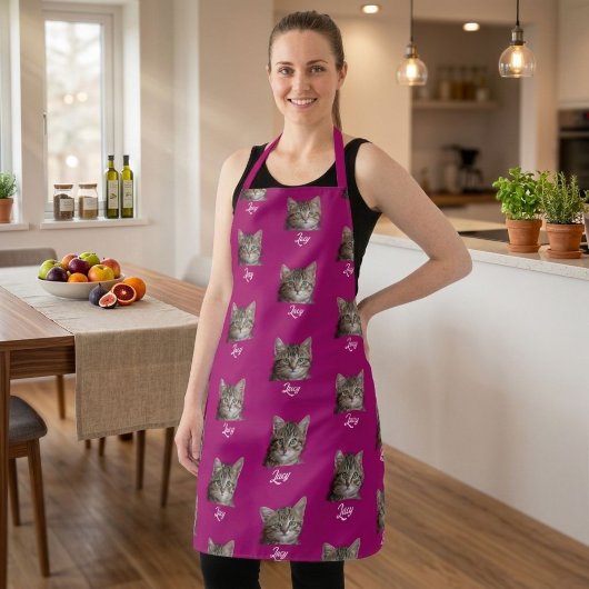 Personalized Face and Name Apron, Custom Photo Schürze