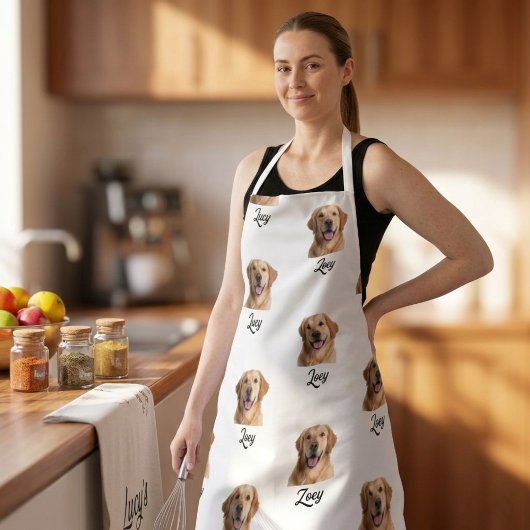Personalized Face and Name Apron, Custom Photo Schürze