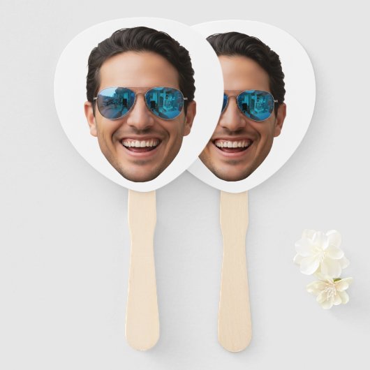 Personalized Face Birthday Favors Bachelor Party  Fächer (Vorne und Hinten)