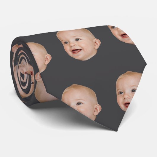 Personalized Face Custom Photo Gift For Men Krawatte (Gerollt)