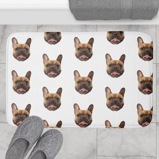 Personalized Face Dog Bathroom Decor Custom Cat Badematte