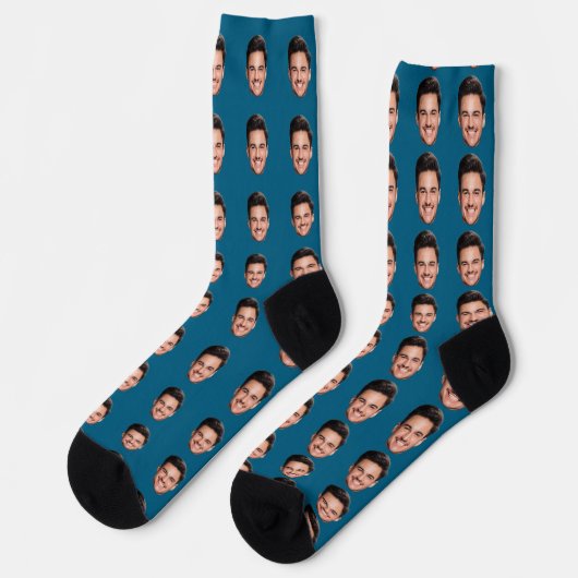 Personalized Face Photo Socks Socken (Linkes Detail)