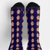 Personalized Face Photo Socks, Upload Your Picture Socken (Oben)