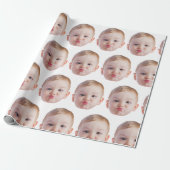 Personalized Face Print Custom Photo Gift Geschenkpapier (Ungerollt)