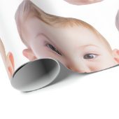Personalized Face Print Custom Photo Gift Geschenkpapier (Rolleneckpunkt)