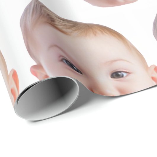 Personalized Face Print Custom Photo Gift  Geschenkpapier (Rolleneckpunkt)