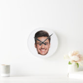 Personalized Face Runde Wanduhr (Zuhause)