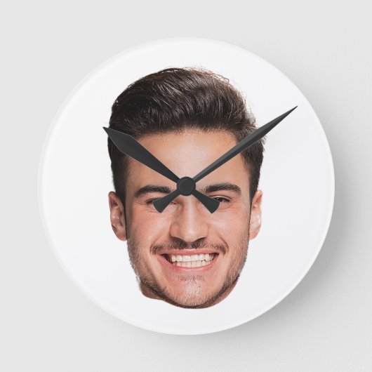 Personalized Face Runde Wanduhr (Vorderseite)