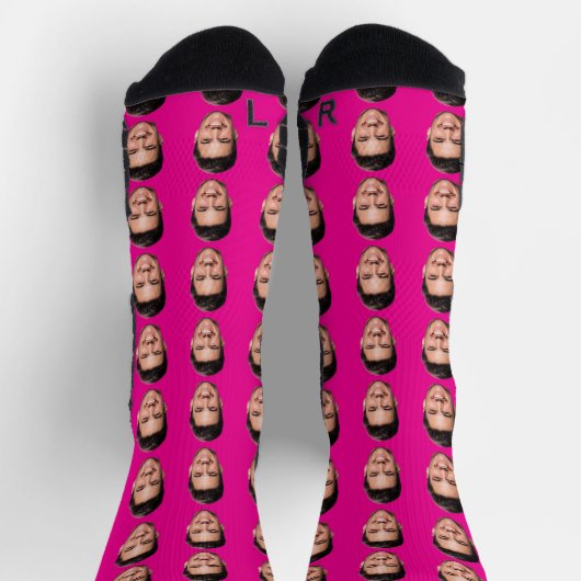 Personalized Face Socks, Funny Gift with Your Face Socken (Oben)