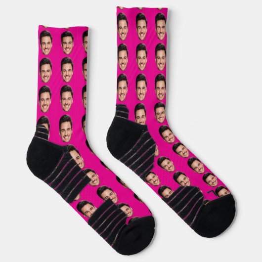 Personalized Face Socks, Funny Gift with Your Face Socken (Rechts)