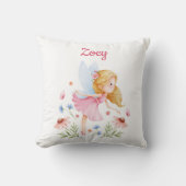 Personalized Fairy Girl Nursery Pillow Kissen (Vorderseite)