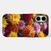 Personalized Fall Blossoms –Tough Case iPhone 16 (Rückseite (Horizontal))