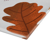 Personalized Fall Glass Cutting Board Schneidebrett (Ecke)