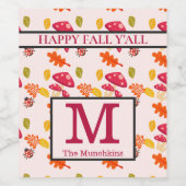 Personalized Fall Wine Label Weinetikett (Einzelnes Label)