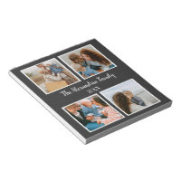 Personalized family 4 photo collage template