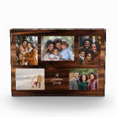 Personalized Family 5 Photo Collage Fotoblock (Vorderseite)
