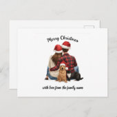 Personalized Family Christmas 2025 Feiertagspostkarte (Vorne/Hinten)