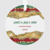 Personalized Family Christmas Acrylic Ornament (Rückseite)