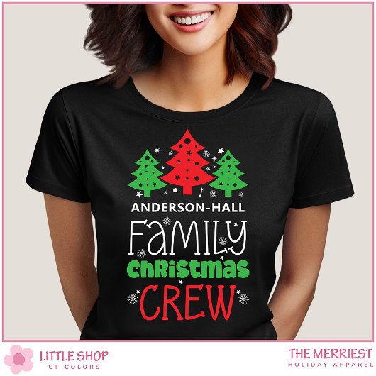Personalized Family Christmas Crew T-Shirt