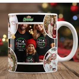 Personalized Family Christmas Mug 2025 Jumbo-Tasse