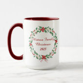 Personalized Family Christmas Mug | Custom Name Ho Tasse (Links)