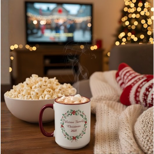Personalized Family Christmas Mug | Custom Name Ho Tasse