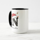 Personalized Family Christmas Mug for Coworkers Tasse (Vorderseite Links)