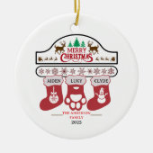 Personalized Family Christmas Ornament | Holiday  (Vorne)