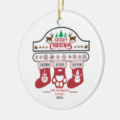 Personalized Family Christmas Ornament | Holiday  (Links)
