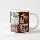 Personalized Family Christmas Photo Mug Jumbo-Tasse (Rechts)