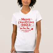 Personalized Family Christmas  T-Shirt (Vorderseite)